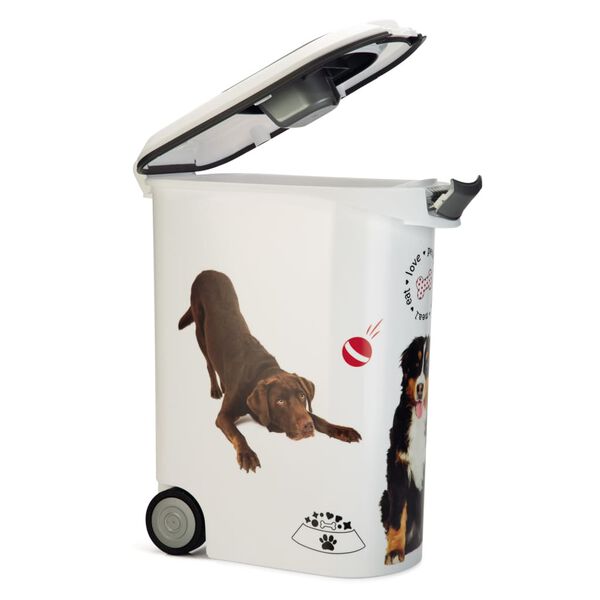 Curver Pet Food Container Dog with Wheels 54L
