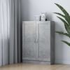 vidaXL Book Cabinet Concrete Grey 82,5x30,5x115 cm Engineered Wood