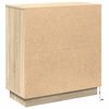vidaXL LED Sideboard Sonoma Oak 71 x 34.5 x 75 cm Engineered Wood