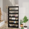 vidaXL Book Cabinet/Room Divider Black 100x30x198 cm Engineered wood
