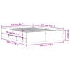 vidaXL Bed Frame with Drawers without Mattress Concrete Grey 135x190 cm Double