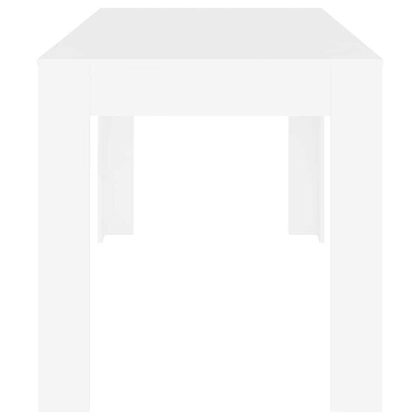 vidaXL Dining Table White 140x74.5x76 cm Engineered Wood