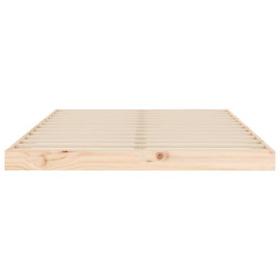 vidaXL Bed Frame 120x190 cm Small Double Wood Pine