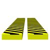 vidaXL Corner Protectors 2 pcs Yellow&Black 6x2x101.5 cm PU