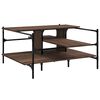 vidaXL Coffee Table Brown Oak 100x100x48,5 cm Engineered Wood