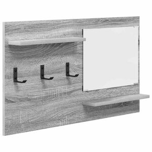 vidaXL Wall-Mounted Coat Rack Wall-Mounted Grey Sonoma 90 x 10 x 50 cm