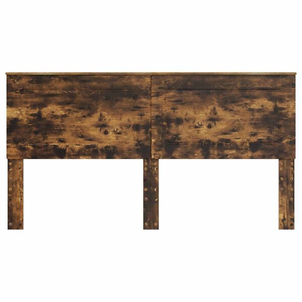 vidaXL Headboard Smoked Oak 200 cm Engineered Wood