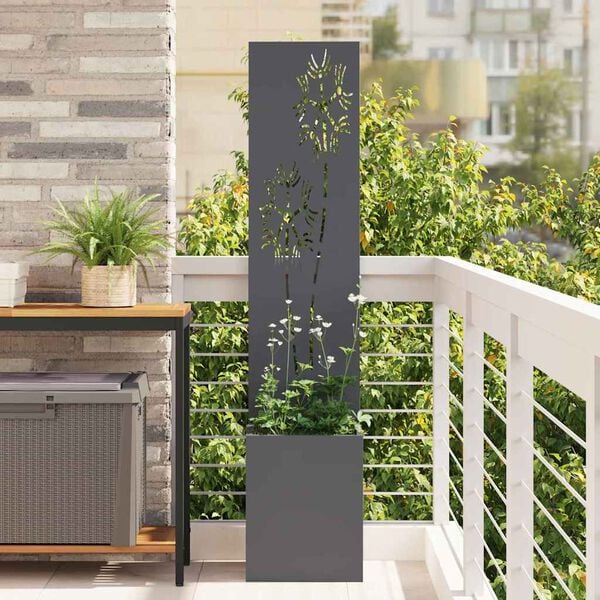 vidaXL Garden Privacy Screen Anthracite 32 x 150 cm Cold-rolled steel