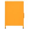 vidaXL Nightstand Mustard Yellow 35x35x51 cm Steel