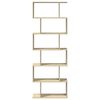 vidaXL Room Divider Bookcase 6-Tier Sonoma Oak 70x24x193 cm Engineered Wood