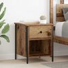 vidaXL Bedside Cabinet Old Wood 40 x 42 x 50 cm Engineered Wood