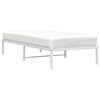 vidaXL Metal Bed Frame without Mattress White 90x200cm