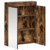 vidaXL Bathroom Mirror Cabinet TULUM Smoked Oak 60 x 16.5 x 78 cm