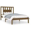 vidaXL Bed Frame without Mattress Honey Brown Solid Wood 100x200 cm