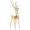 vidaXL 3D Reindeer with 140 LEDs Warm white 128 cm PET
