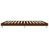 vidaXL Bed Frame without Mattress Brown Oak 150x200 cm King Size Engineered Wood