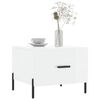 vidaXL Coffee Table High Gloss White 50x50x40 cm Engineered Wood