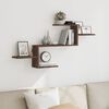 vidaXL Wall Shelf Brown Oak 104x15x49 cm Engineered Wood