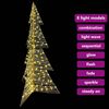 vidaXL Christmas Tree with 240 LEDs Warm White 180 cm PET