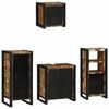 vidaXL Bathroom Furniture Set 4 pcs Multicolour and Black