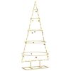 vidaXL Metal Christmas Tree with Stand Gold 125 cm Powder-coated steel