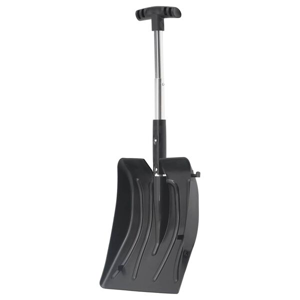 vidaXL Snow Shovel Kit 3-in-1 Black Aluminum