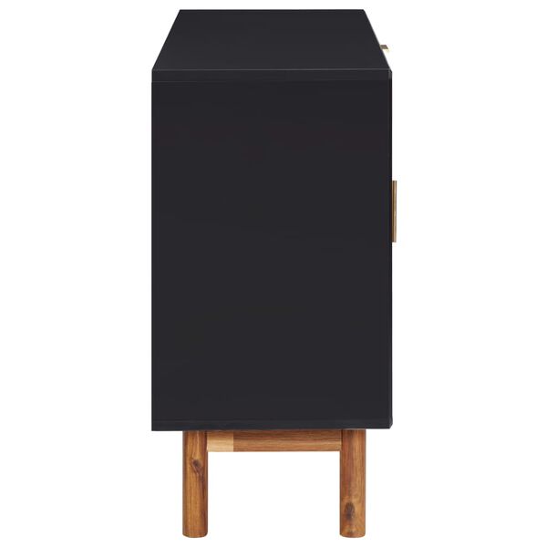 vidaXL Sideboard 115x35x70 cm Solid Acacia Wood and MDF