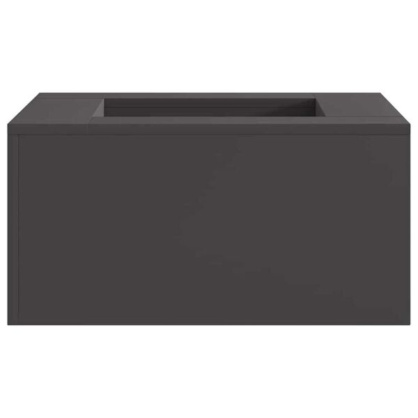 vidaXL Fire Pit Black 60 x 60 x 30 cm Steel