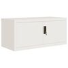 vidaXL File Cabinet White 90x40x180 cm Steel