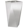vidaXL Planter 2 pcs Silver 40 x 40 x 75 cm Stainless Steel