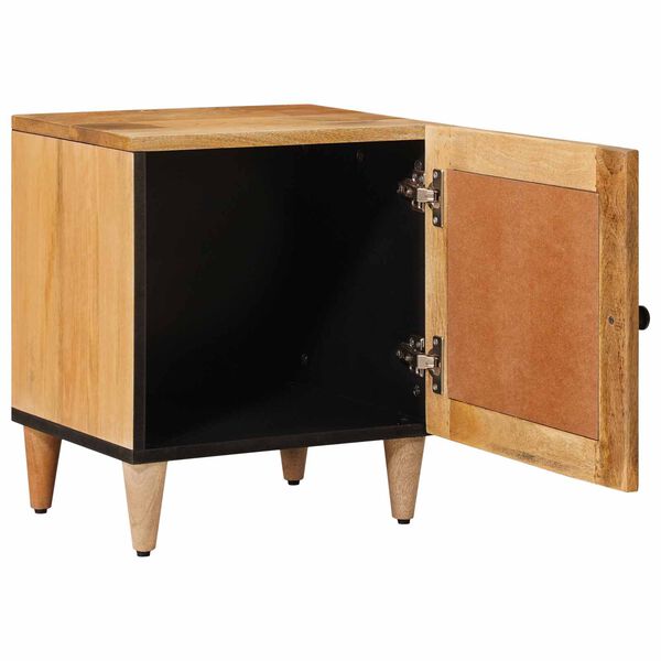 vidaXL Bedside Cabinet Natural 40 x 33.5 x 46 cm Solid Mango Wood