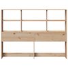 vidaXL Headboard with Storage 120 cm Solid Wood Pine