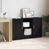 vidaXL Sideboard Black Oak 120 x 30.5 x 70 cm Engineered Wood