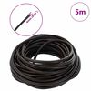 vidaXL Leather Cord Dark Brown &Oslash;4 mm x 5 m Leather
