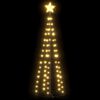 vidaXL Christmas Cone Tree Warm White 84 LEDs Decoration 50x150 cm