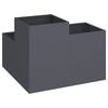 vidaXL Garden Planter Anthracite 80 x 80 x 60 cm Steel