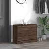 vidaXL Shoe Cabinet Brown Oak 80x34x63 cm Engineered Wood
