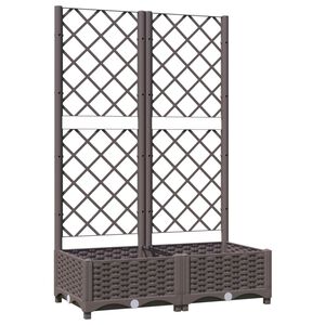 vidaXL Garden Planter | Brown | Polypropylene | Large | Planters