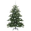 vidaXL Artificial Hinged Christmas Tree with 150 LEDs 150 cm PVC