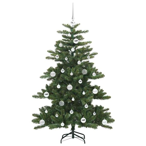 vidaXL Artificial Hinged Christmas Tree with 150 LEDs 150 cm PVC