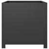 vidaXL Garden Planter Black 50x50x50 cm Steel