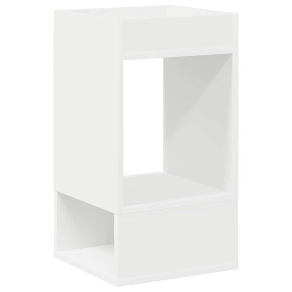 vidaXL End Table White 30 x 30 x 56 cm Engineered Wood