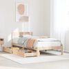 vidaXL Bed Frame with Drawers without Mattress 100x200 cm