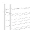 vidaXL Wine Rack for 48 Bottles White Metal