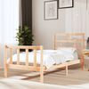 vidaXL Bed Frame without Mattress Solid Wood Pine Single