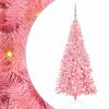 vidaXL Christmas Tree with 300 LEDs with Stand Pink 180 cm PVC