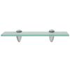 vidaXL Floating Shelves 2 pcs Glass 30x10 cm 8 mm