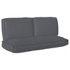 vidaXL Pallet Cushion Set 3 pcs Anthracite 120 x 50 x 12 cm