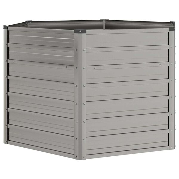 vidaXL Garden Raised Bed Rusty 129x129x77 cm Corten Steel