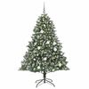 vidaXL Artificial Christmas Tree with 300 LEDs with Stand Green 180 cm